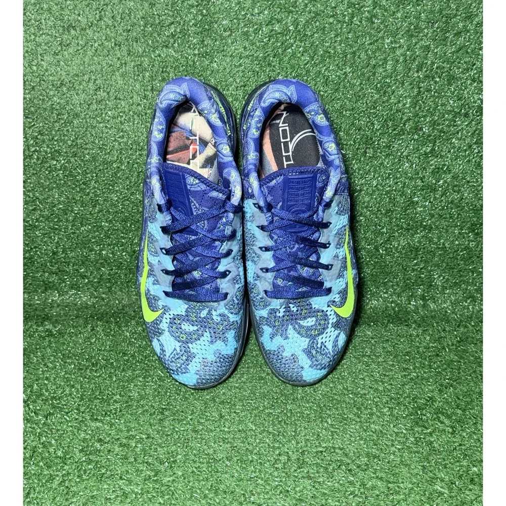 NIKE Metcon 6 AMP Paisley Mens Size 11.5 Blue Trainers Athletic Shoes Sneakers